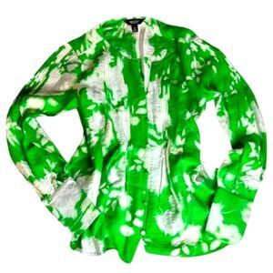 Simply Vera Vera Wang Green Floral Blouse – XS